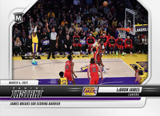 BASKET 2025 PANINI INSTANT NBA #404 LEBRON JAMES 50K LOS ANGELES LAKERS PREORDER