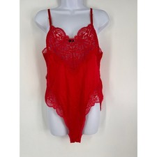 Body vintage in pizzo rosso
