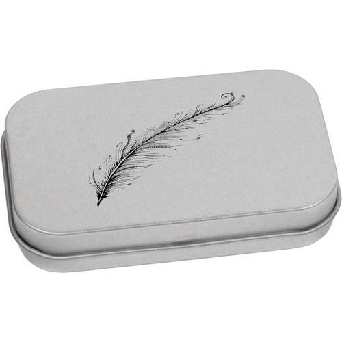 Piuma lunga scatola di latta - lunga',