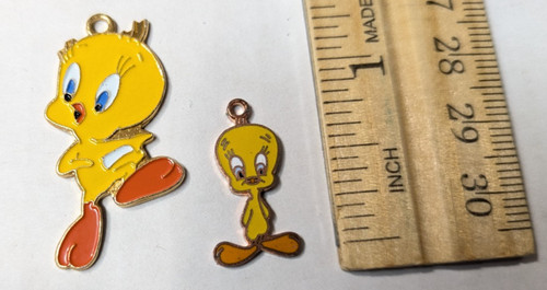 Tweety bird charms - bird,
