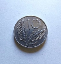 MONETA 10 LIRE DIECI SPIGHE