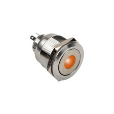 DimasTech Vandalismustaster 25mm Silverline Dot RGB Stahl PD216