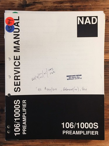 Nad modello 106 1000s - modello, /
