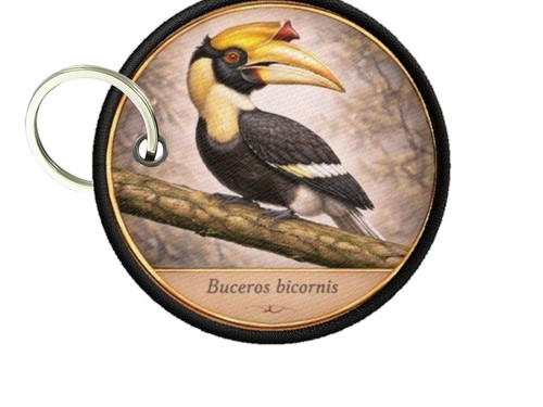 Portachiavi stampado uccello