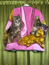 Spolverino giacca gattino gatto trapuntato fatto a mano vintage Scofield Tacoma. Taglia unica.