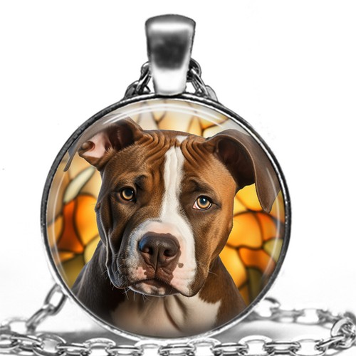 Collana con ciondolo - cane, pit