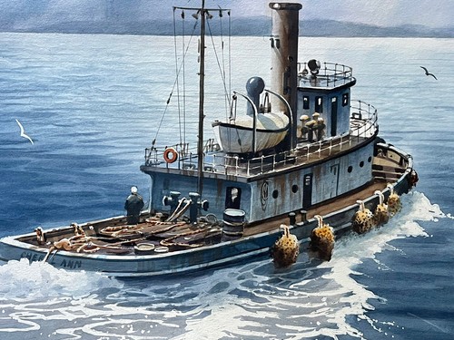 Dipinto nautico costiero