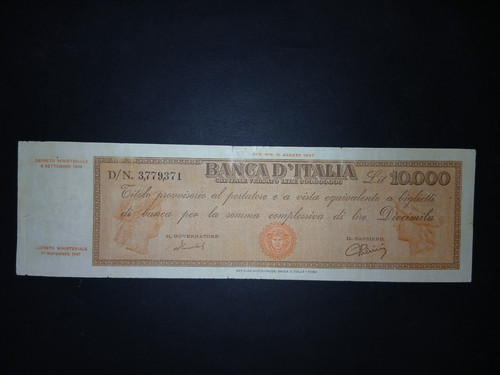 10000 lire titolo - ,