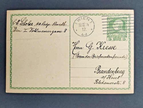 Vienna 1914 rapporto - -, pk