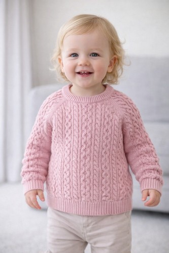 Maglione cotone lavorato - in,