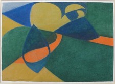 Enrico DELLA TORRE (Pizzighettone Cremona 1931) COLLINA cm 29x41 anno 1987