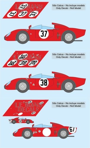 Decalcomanie alfa romeo t33 - romeo,