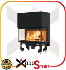 Caminetto a legna trifacciale