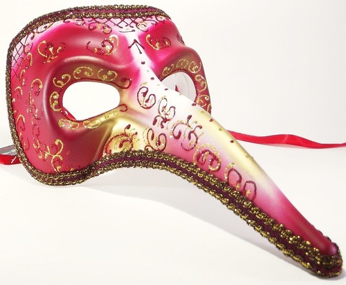 Maschera veneziana becco - veneziana,