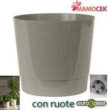 COPRIVASO Euro3plast fioriera mey con ruote sabbia cm.40 vaso portavaso piante