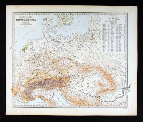 1880 mappa stieler europa - mappa,