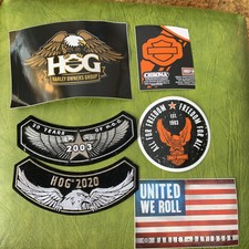 Harley Davidson HOG Lotto Giacca Patch Adesivi Decalcomanie 2003-2020 Vedi Foto