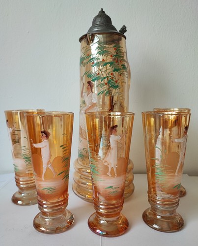 Antico set vetro biedermeier - antico,