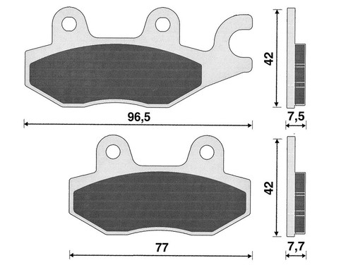 Coppia pastiglie freno ant - 1,
