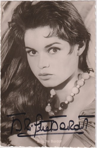 Brigitte bardot autografo - brigitte,