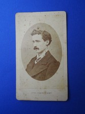 Foto epoca antica CDV Firenze Luigi Corsini Via De' Neri Ritratto maschile