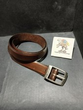 Hugo Boss cintura originale vera pelle marrone lunghezza 90 cm