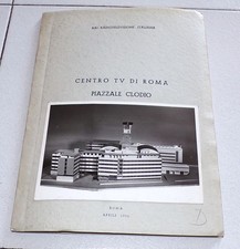CENTRO TV DI ROMA PIAZZALE CLODIO 1956 Rai Radiotelevisione - piantine foto