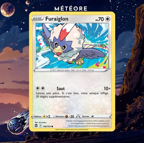 Carte pokémon furaiglon - carte,