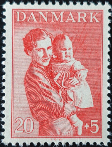 Timbre danemark 292 - timbre, du