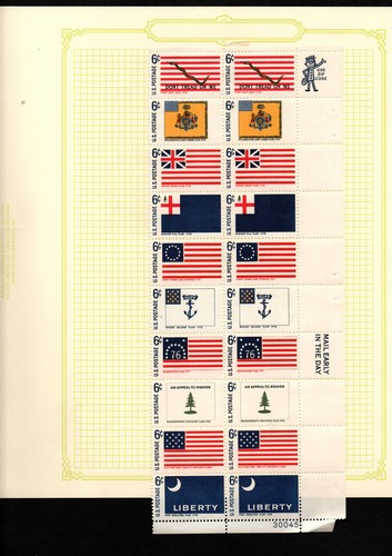 Francobolli 1969 bandiere - francobolli, us