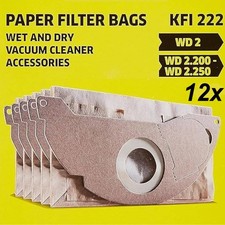 12-48 sacchetti per aspirapolvere per Kärcher serie WD2 MV2 WD 2.200 WD 2.250 6.904-322.0