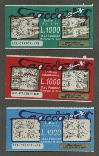Gratta vinci lire - 3, e