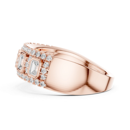 Anello uomo fidanzamento mezza