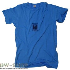 T-SHIRT SPORTIVA ORIGINALE ESERCITO TEDESCO LEO KÖHLER BLU BW SHIRT CAMICIA SPORTIVA CANOTTIERA