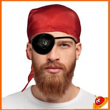 Travestimento carnevale  halloween Set Pirata Bandana Benda occhio