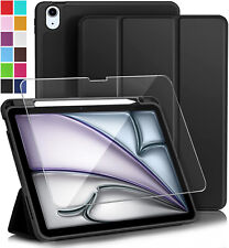 Custodia portapenne Lonfeid + vetro temperato 9H per iPad Air 11 M3 2025/ M2 2024 cover