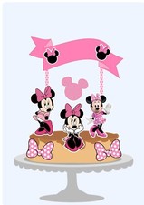 Cake topper Minnie Mouse rosa