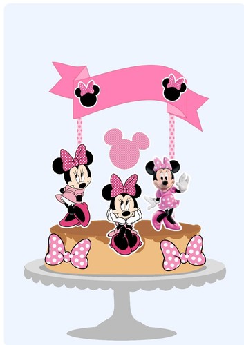 Cake topper minnie mouse - cake,
