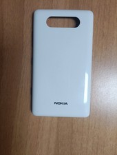 NOKIA RICAMBI LUMIA 820 COVER POSTERIORE COPRIBATTERIA RETRO ORIGINALE Bianco