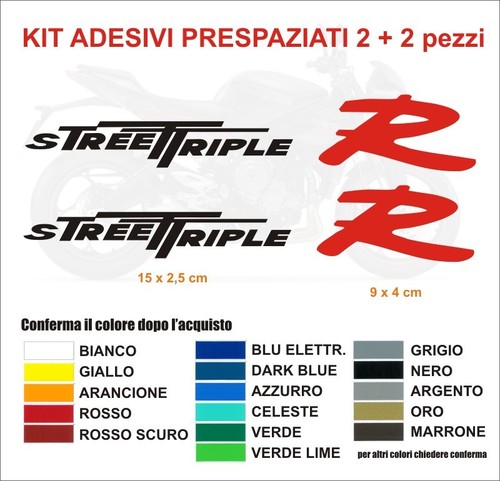 Kit adesivi triumph street - kit,