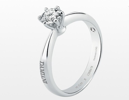 Anello solitario damiani - anello,