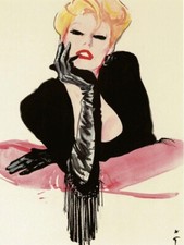 Guanto con frange René Gruau