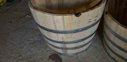 Vaso legno botte - vaso, in