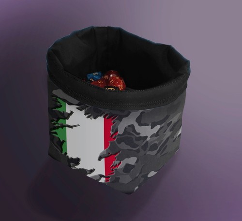 Italy flag dice bag - bag,, italian