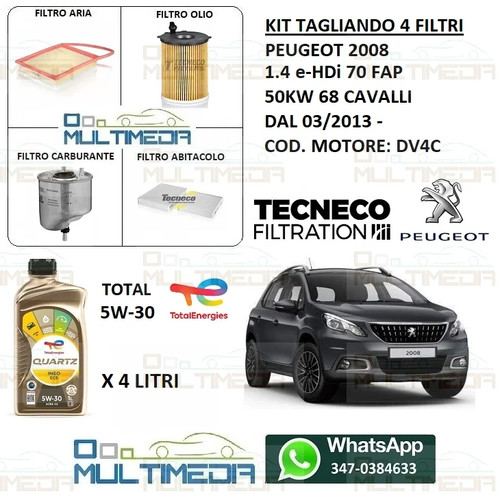 Tagliando filtri olio - e,