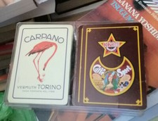2 mazzi di carte pubblicitari: carpano / borghetti
