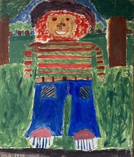 Dipinto Ad Olio Naif