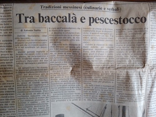 Messina baccalà pescestocco - messina,