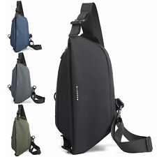 Zainetto da Uomo Zaino Monospalla per Porta Tablet Borsa borsello a Tracolla Z36