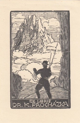 Exlibris bookplate holzstich - exlibris,
